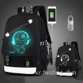 노트북을위한 바퀴 고등학교 가방을 가진 ineo luminous kids 트롤리 학교 가방 커스텀 로고